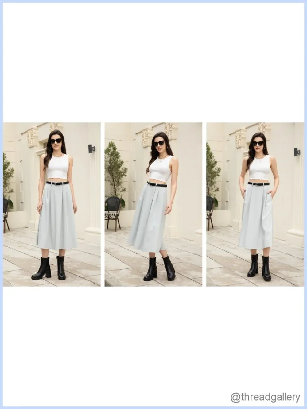 Platform Ankle Boots Chunky Block Heel Square Toe Fashion Dress Heeled Booties